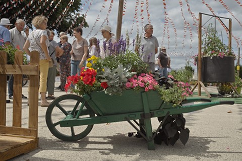 concoours brouettes fleuries 2023 à Rochechouart